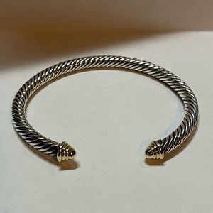 David Yurman Cable Classic Collection Bracelet with 14k Yellow Gold, 5mm Medium